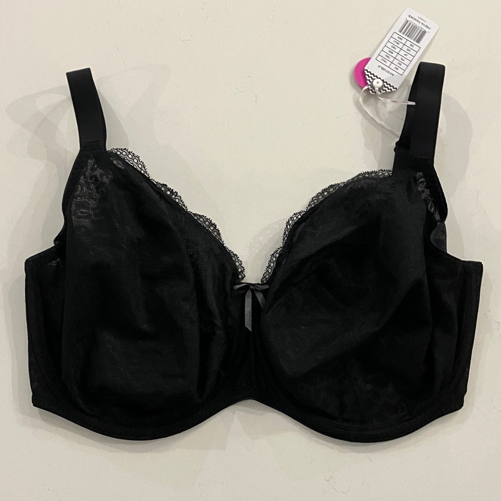 NWT Freya Fancies Black Balcony Bra